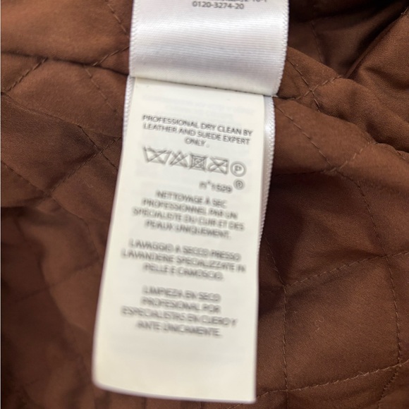 🆕 Ralph Lauren motto biker Brown suede jacket, in Box - Picture 8 of 11